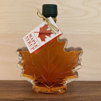 8.45 oz. Large Maple Syrup Leaf Bottle