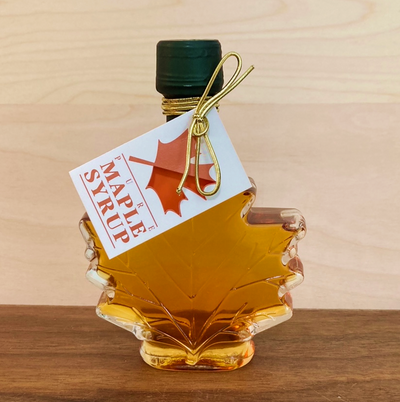 3.4 oz. Medium-sized Maple Syrup Leaf Bottle