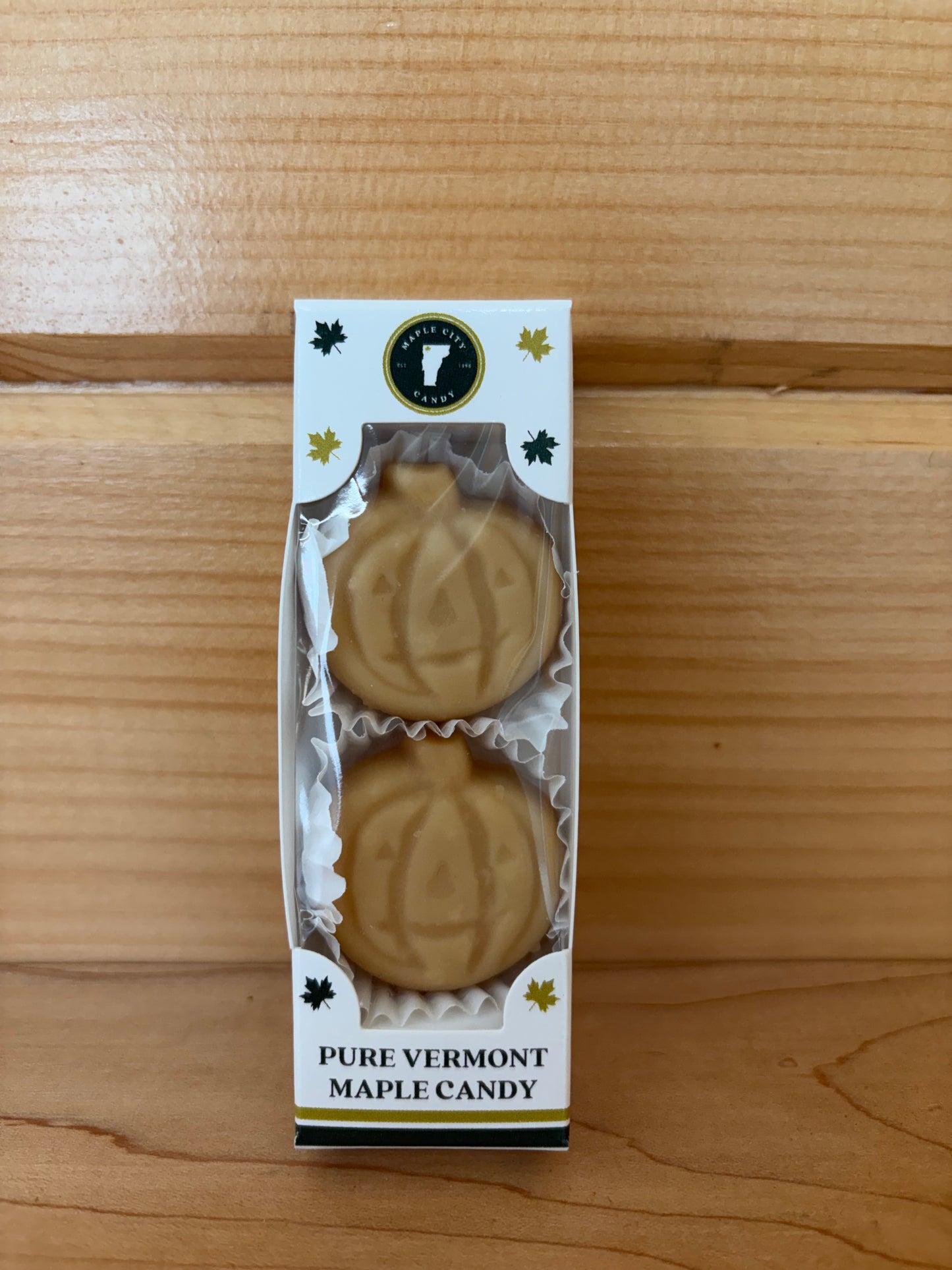 Pure VT Maple Sugar Candy - Pumpkin Shaped - 2 Piece