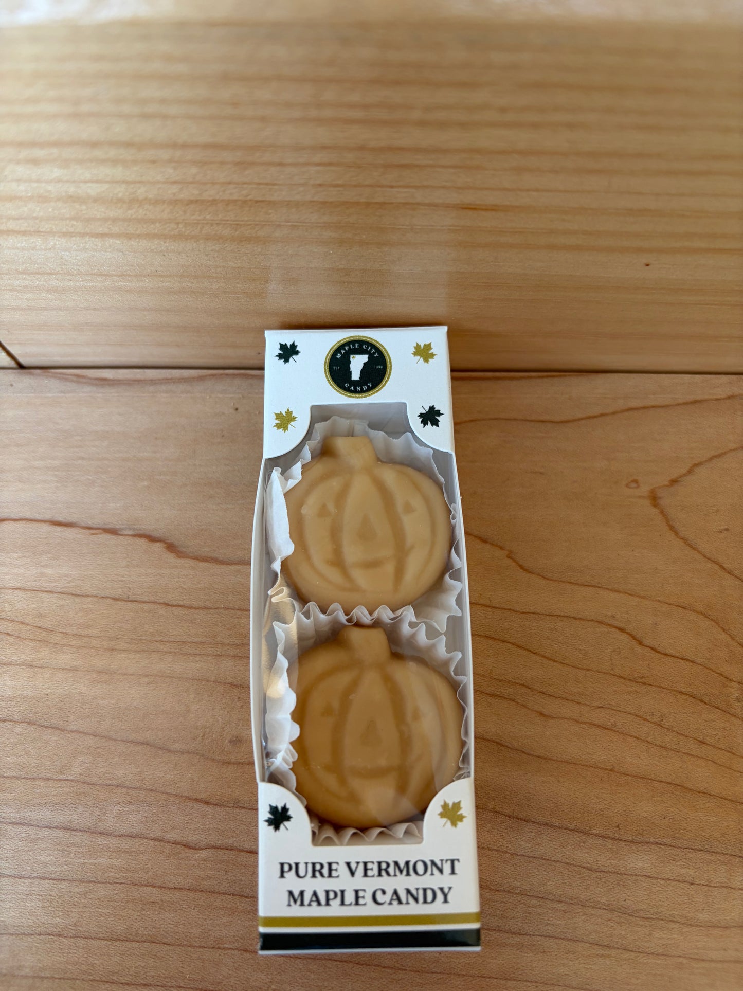 Pure VT Maple Sugar Candy - Pumpkin Shaped - 2 Piece