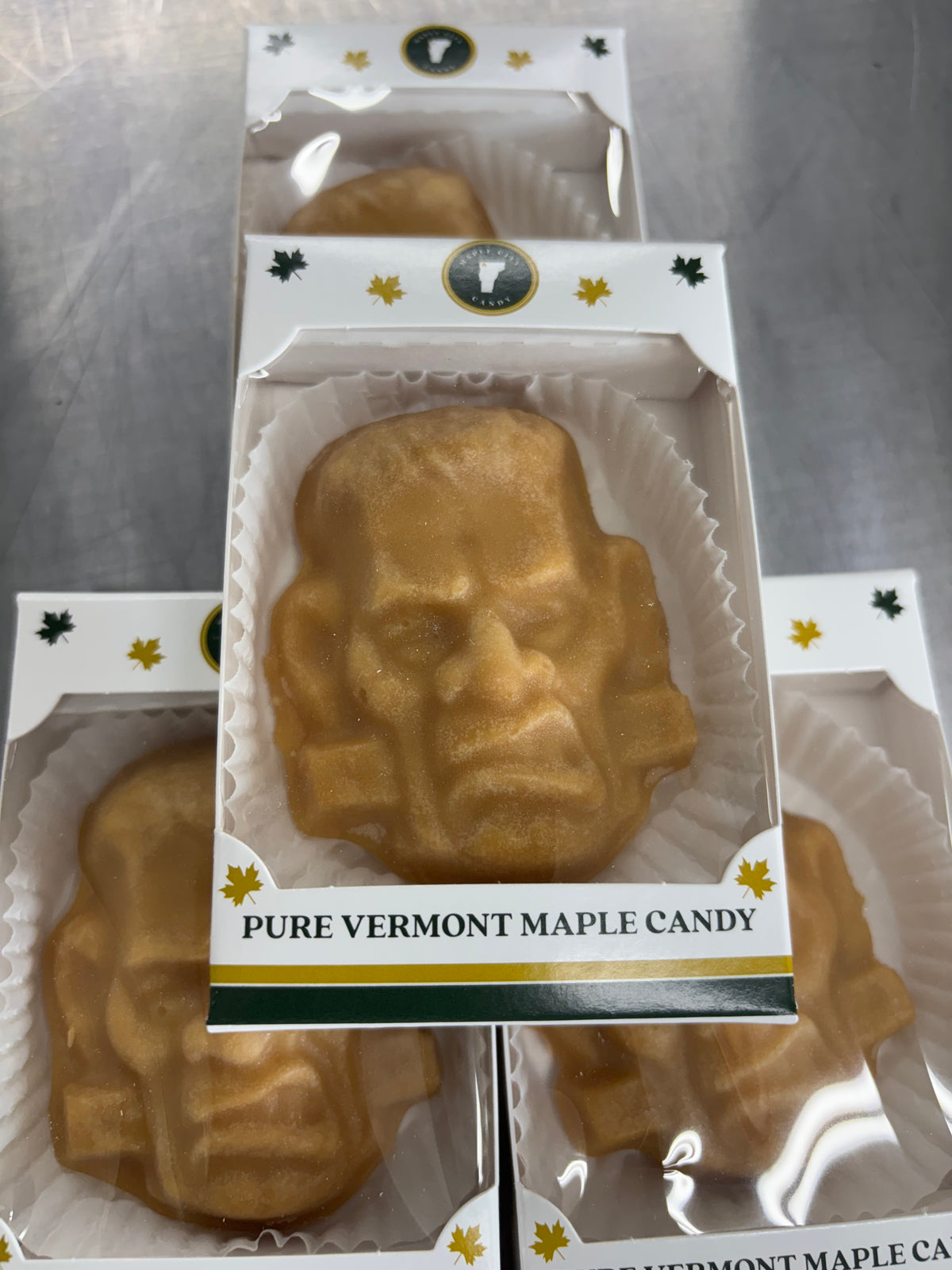 Pure VT Sugar Maple Candy - Large Frankenstein Monster Shaped - Individual Pieces