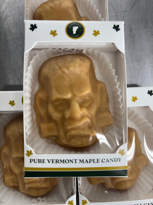 Pure VT Sugar Maple Candy - Large Frankenstein Monster Shaped - Individual Pieces