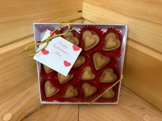 Pure Vermont Maple Candy- Hearts Gift Box- 14 Piece