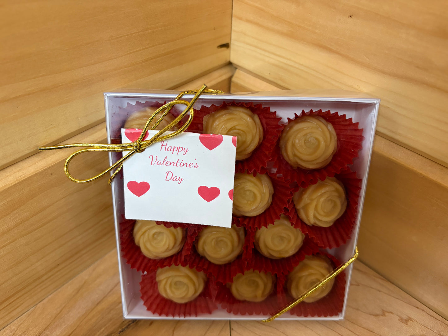 Pure Vermont Maple Candy - 12 Piece Roses Gift Box