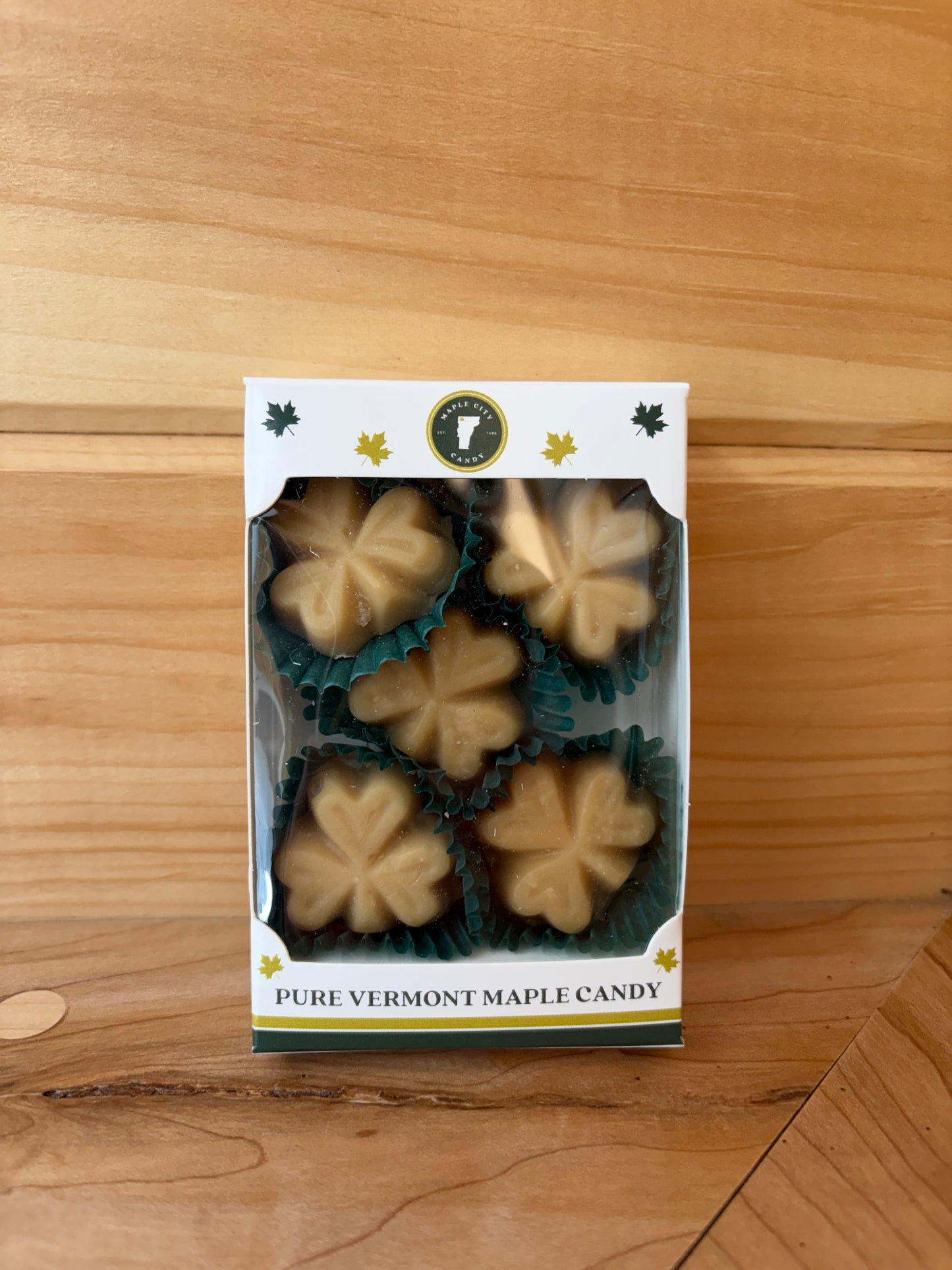 Pure Vermont Maple Candy- 5 Piece Shamrock