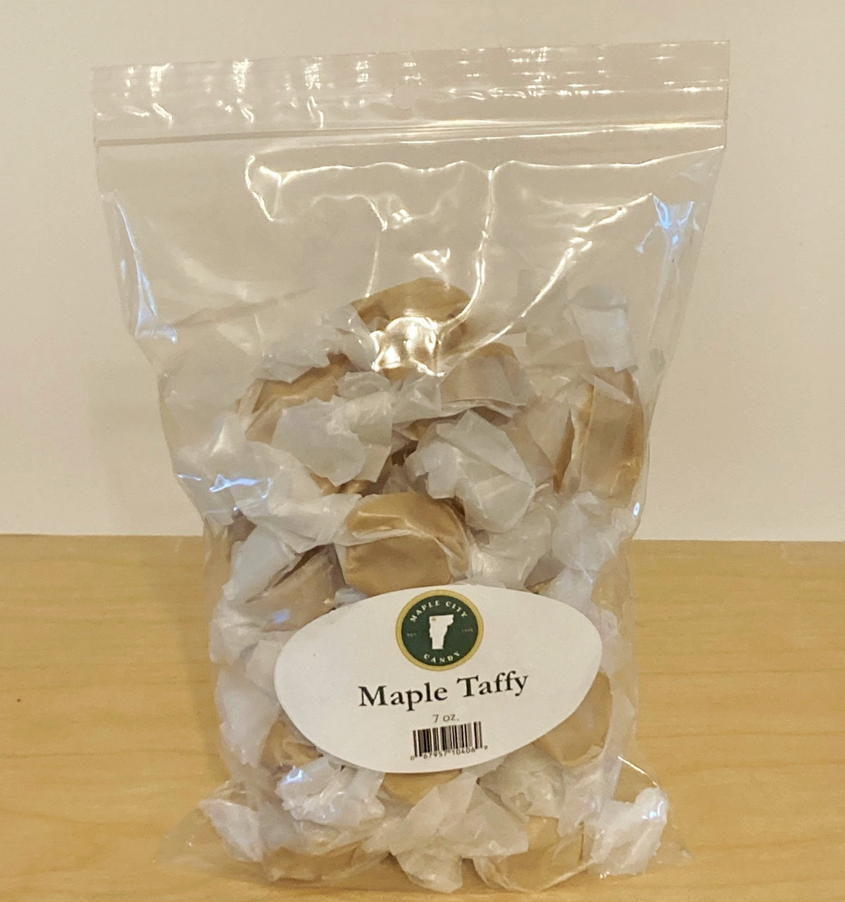 Maple City Candy Taffy, 7 oz. bag.