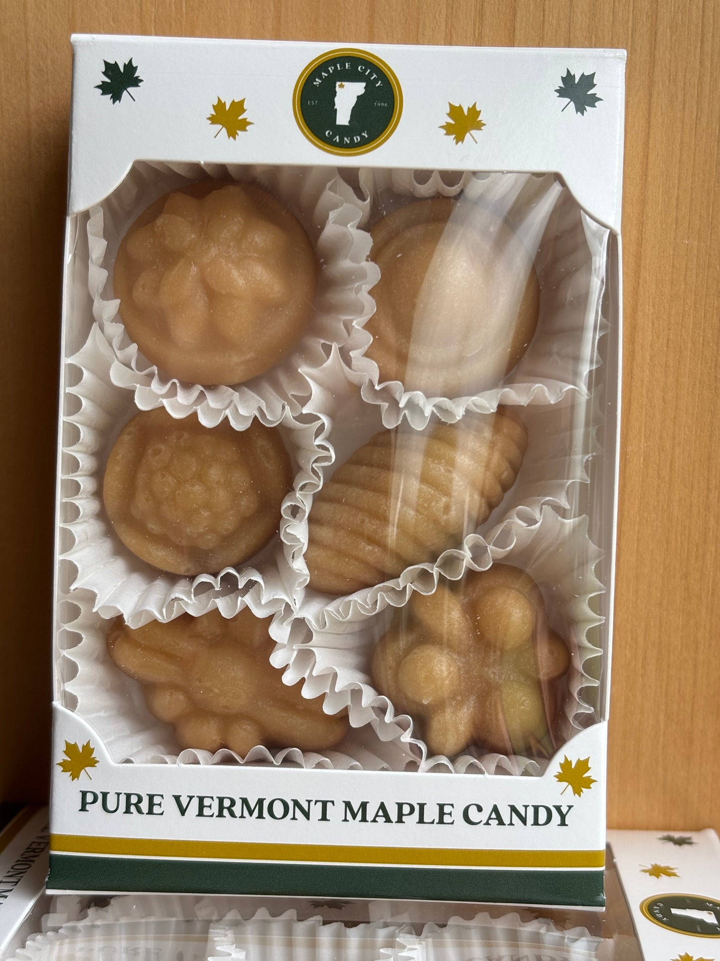 Pure Vermont Maple Candy - 6 Piece Assorted Fancies