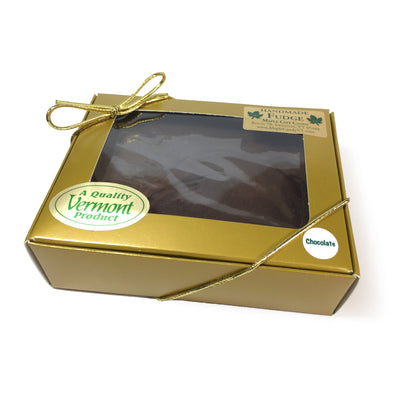 Handmade Small Batch Fudge, 8 oz. Gold Gift Box
