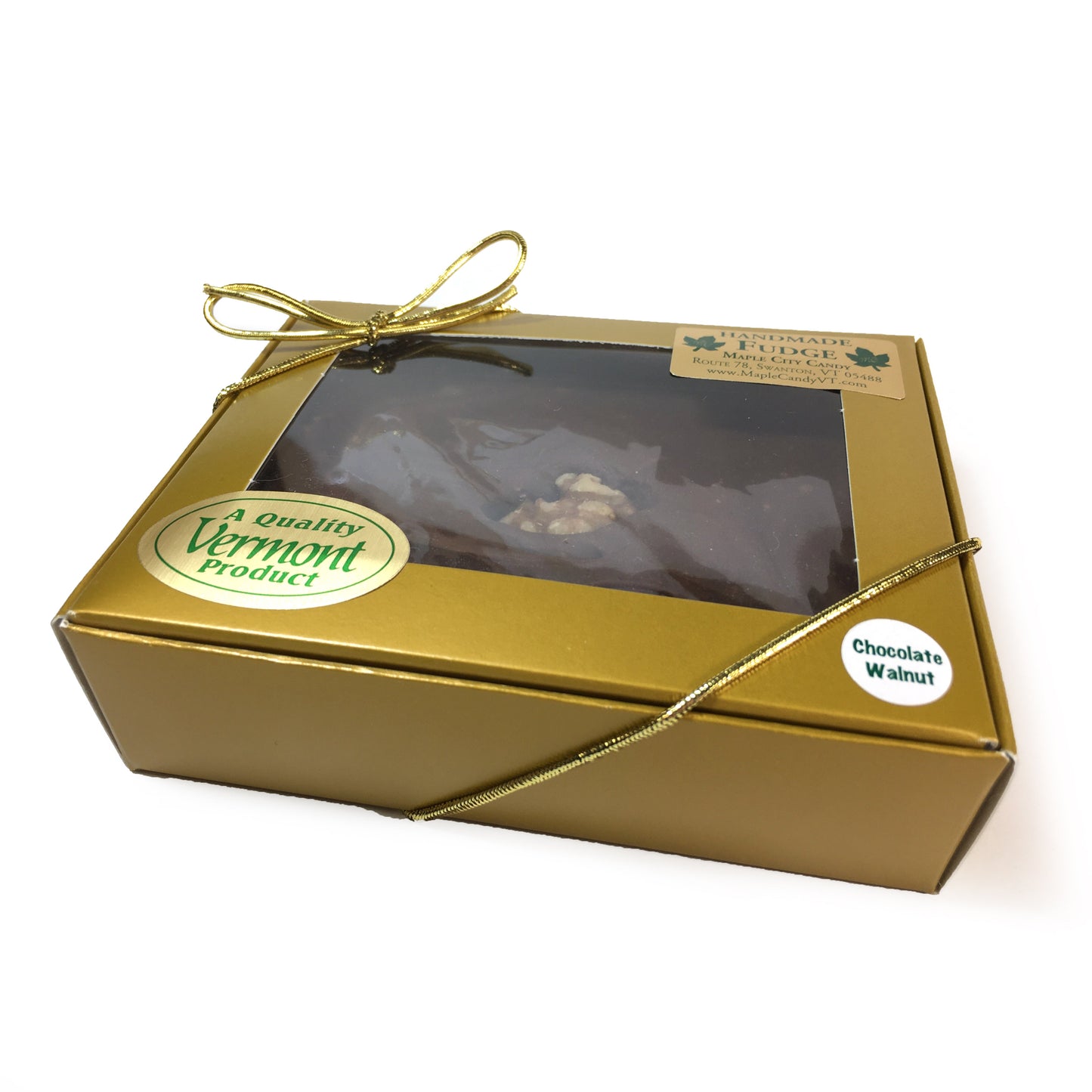 Handmade Small Batch Fudge, 8 oz. Gold Gift Box